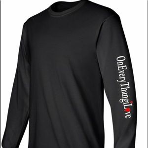 Oneverythangilove Black Long Sleeve Men’s Shirt